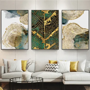 

Leaf and Trunk Texture Abstract Wall Art Canvas Poster Print Nordic Decorative Picture Painting Modern Living Room Decor