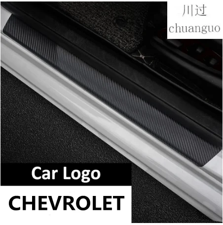 4 шт. автомобильные наклейки автомобиля анти-царапины на пороги для Chevrolet все