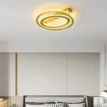 

Modern Ceiling Light for Bedroom Creative Circle Aisle Kitchen Indoor Lighting Decoration Gold Ceiling-mounted Luminaire