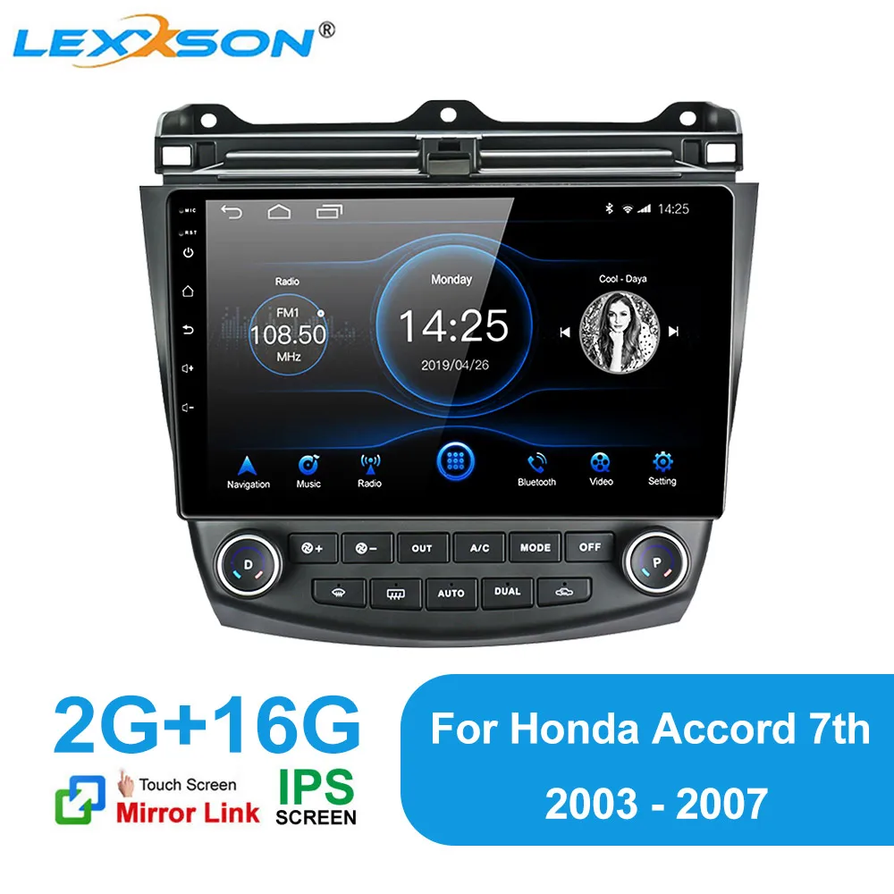 

2G+16G DSP Android 10 Car Radio Stereo 10.1 inch IPS Screen GPS Bluetooth Player for Honda Accord 7th 2003 2004 2005 2006 2007