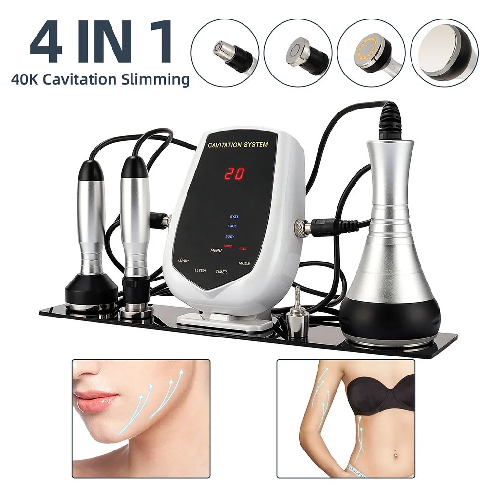40K Ultrasound Fat Blasting Body Slimming Beauty Device RF Face Lifting Anti Wrinkle Shaping Massager Red Light Skin Tender | Красота и
