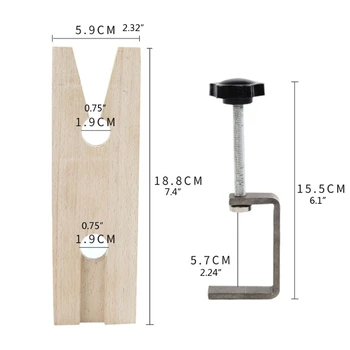 

Jewelers Bench Pin Clamp V-Slot C-Clamp Mount On Table Workbench Jewelers Tools R2LE