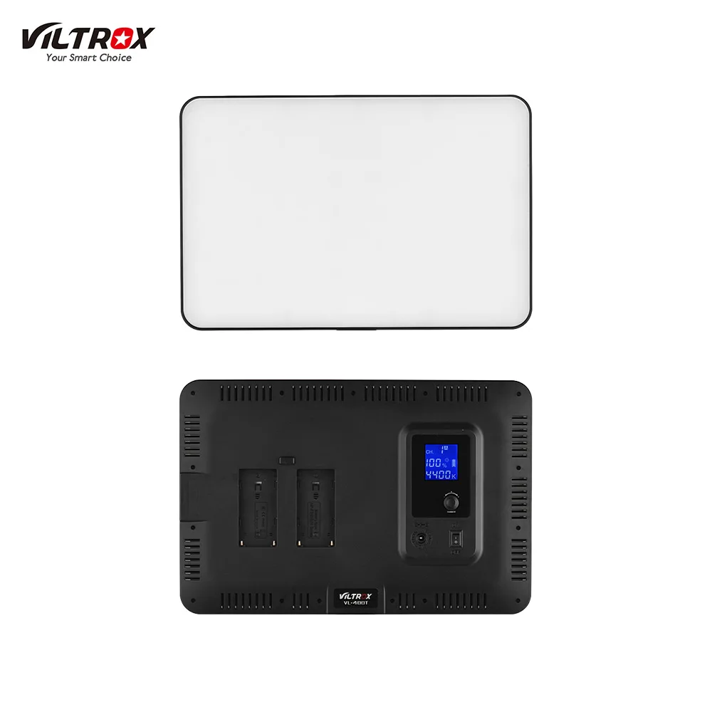 

Viltrox VL-400T Professional 40W Ultra-thin LED Video Light 3200K-5600K Bi-Color Dimmable Photography Fill Light with Controller