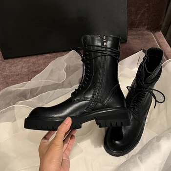 

Boots women's summer thin Internet celebrity British style black breathable all-match short boots 2020 Martin Boots