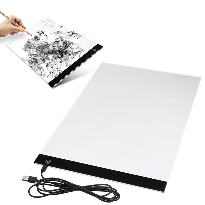 

A3 Slim LED Drawing Board Pad Tracing Light Box Copy Craft Art Paint Light Pad Artist Light Table Tracing Drawing Board Pad