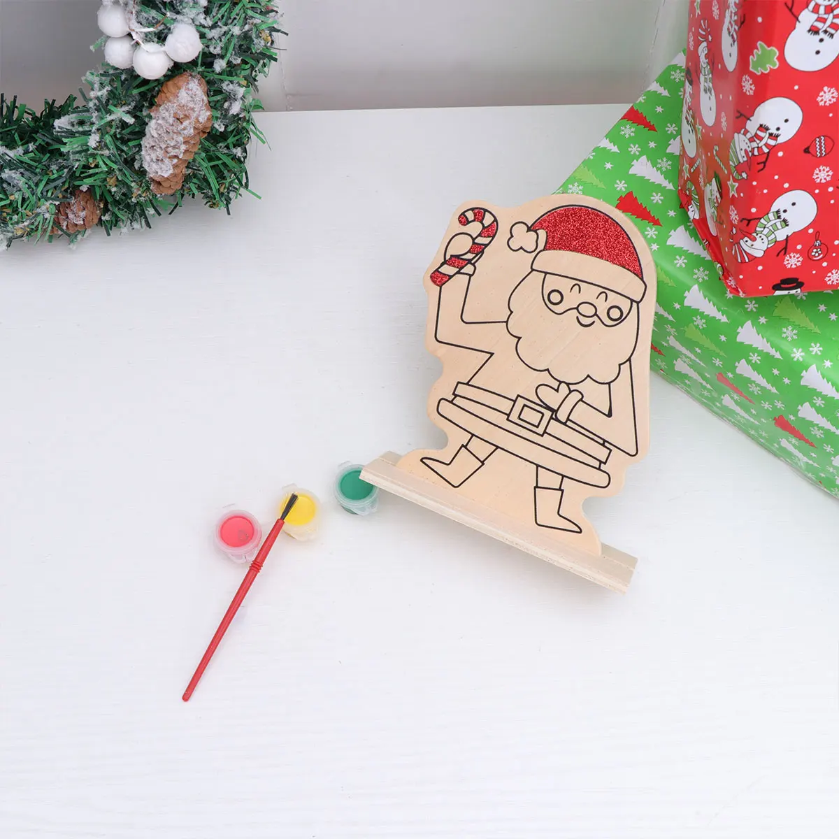 3 шт деревянные поделки DIY картина орнамент необработанные фишки ручная роспись деревянные части для художественных ремесел украшения настольная игра