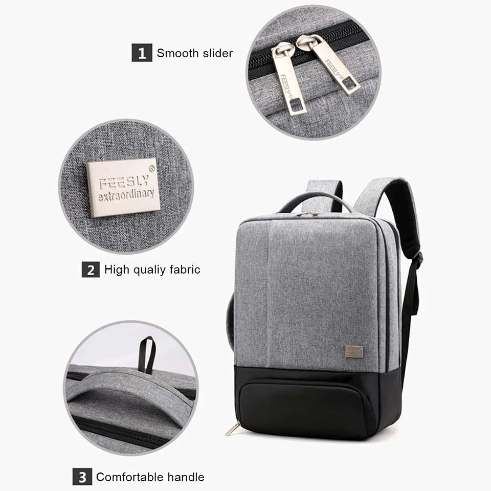 Мужской рюкзак, рюкзаки для ноутбука, 17 дюймов, 15,6 дюймов, Противоугонный мужской рюкзак для путешествий, офисный женский рюкзак для путешествий
