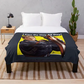 

Cap Can Do It Throw Blanket Soft Sherpa Blanket Bed Sheet Single Knee Blanket Office Nap Blanket