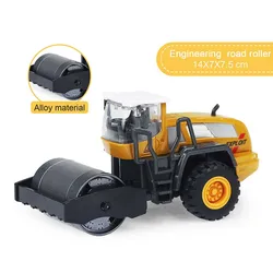 Alloy Diecast Construction Toy Truck Vehicle Set - Loader, Tractor, and Excavator (Road roller)