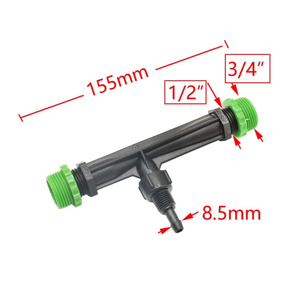 Irrigation Venturi Fertilizer Injector Male 3/4 1/2 1" 1.5" Automatic Fertilizer Kit Irrigation Venturi Mixer Injectors 1pcs