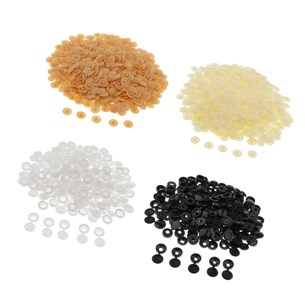 500pcs Practical Self-tapping Screws Decorative Cover Plastic Nuts Bolts Covers Exterior Protective Caps Furniture Hardware