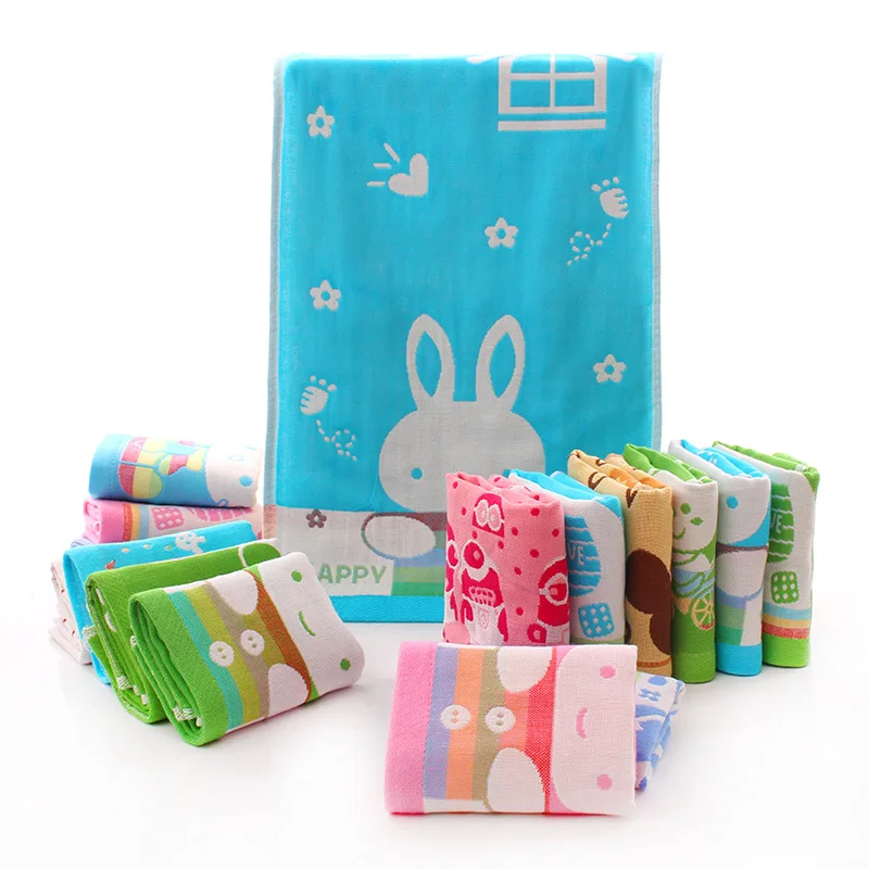 

Gaoyang Cotton Three Layer Gauze CHILD'S Towel Children Kindergarten Towel Face Towel Gauze Towel