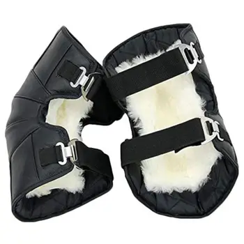 

2PCS Riding Knee Pads Winter Outdoor Wool Cold Warm Thick Men And Women Electric Car Safety Knee Pads