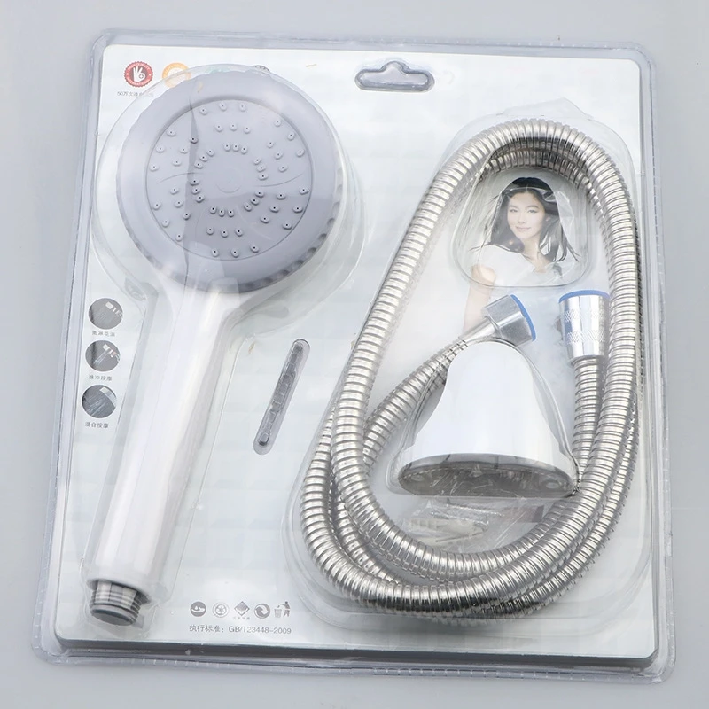 Pressurized Shower Heads Set Handheld Flexible Showerhead Removable