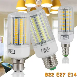 1X светодиодные лампы-кукурузы E27 Light B22 E14 5730 SMD 24 светодиодный s - 165 светодиодный s люстра Свеча светодиодный светильник льник для украшения дома ампула 110V 220V