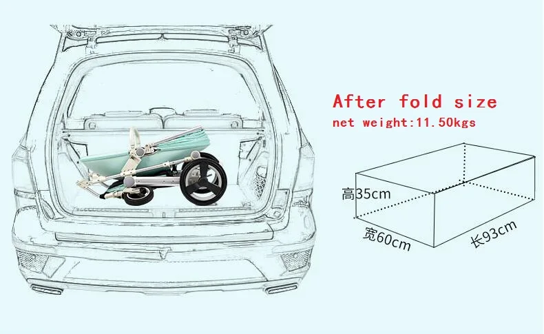 Новые детские Aulon коляска 3 в 1 с автомобильным сиденьем Роскошные Мужская Дорожная коляска складной Высокая Пейзаж люльки