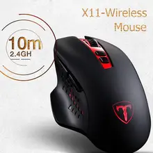 ET X-11 7 клавиш мышь 2,4 ГГц USB оптическая игровая 4800 dpi ноутбук ПК Беспроводная лазерная Передача расстояние до 10 м