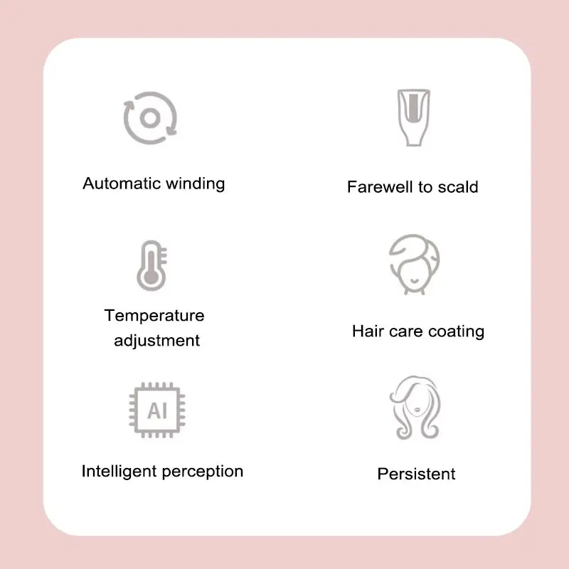 Hair curler USB charging cordless automatic rotating curling iron LED display temperature adjustable wave curling hair