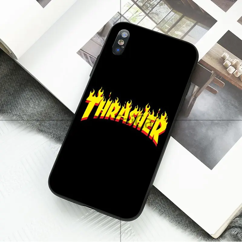 Ruicaica модный тренд скейтборд Thrash Проектор DIY чехол для Apple iPhone 8 7 6 6S Plus X XS MAX 5 5S SE XR мобильные чехлы
