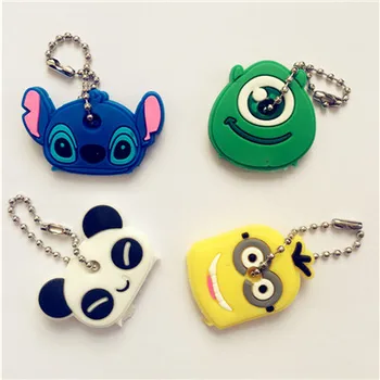 

Key Holder Cartoon Silicone Protective key Case Cover For keys Cute Creative PVC Soft Keychain Ornament Pendant