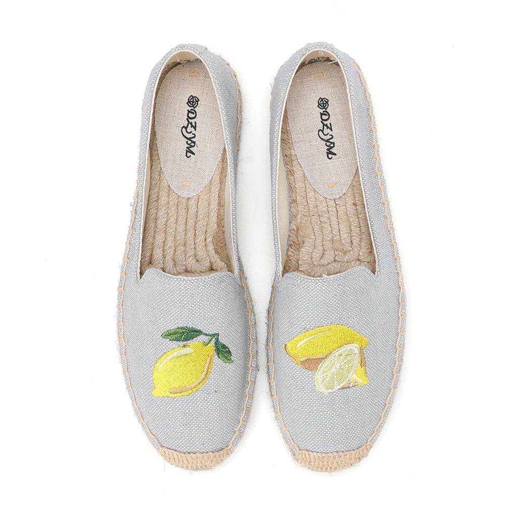 2021 New Zapatillas Mujer Casual Sapatos Tienda Soludos Shoes Flats Size Grey Sandals Platform Espadrilles For Flat Closed Toe 4