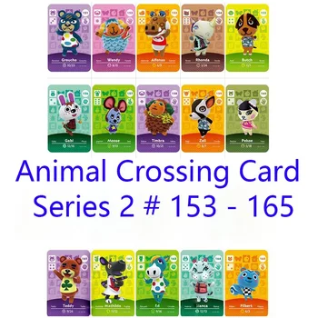 

Series 2 #153-165 Animal Crossing Cards Amiibo Card Work for Switch NS 3DS Games Invite Animal Cards