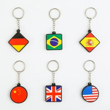 

Cute Cartoon Key Chain PVC Cover Ring Car Key Chain Festival Party Creative Gifts 2018