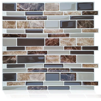 

FancyTiles Peel and Stick Tiles for Kitchen Bathroom Backsplash Vinyl and PU Resin Self Adhesive Instant Mosaic