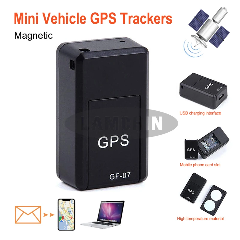 

Mini GPS Trackers GF-07 GPS Permanent Magnetic SOS Tracking Devices For Vehicle Car Child Location Trackers Locator System