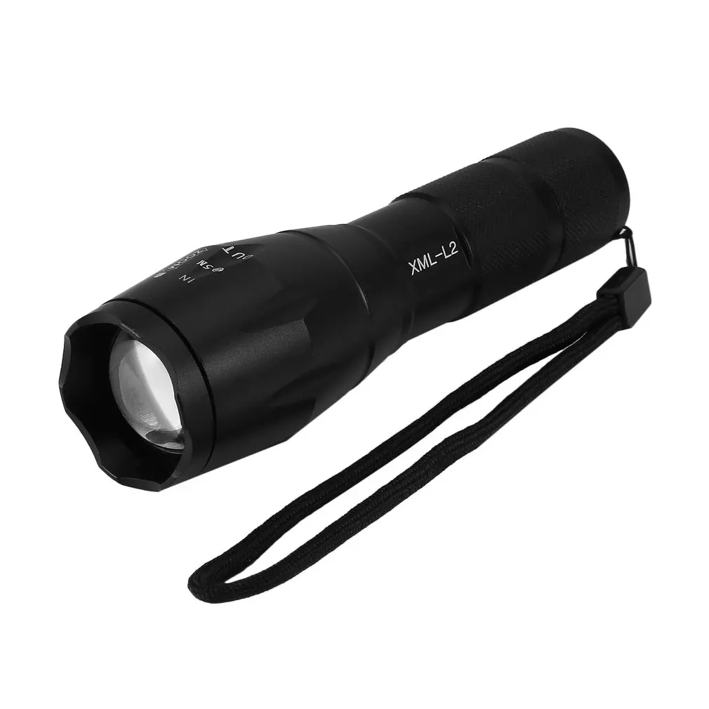 Portable Telescopic Zoomable Flashlight Rechargeable Torch Aluminum Alloy Electric XM-L2 Tactical | Лампы и освещение