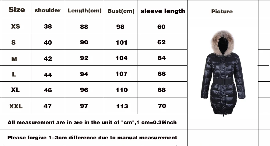 High Quality 90% White Goose Down Jacket Windproof Women Down Coat Snow Parkas Warm Brand Clothing Winter Down Jacket Outerwear