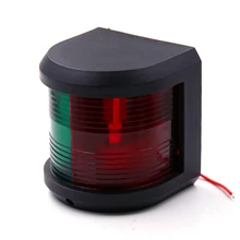 12 В 24 В ABS светодиодный сигнальный фонарь для морской лодки яхты трейлер красный зеленый боковой свет IP66 водонепроницаемый