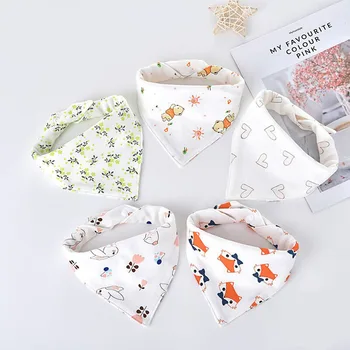 

5pcs/Lot Baby Bandana Bibs Extra Soft Cotton Baby Drool Bib for Drooling and Teething Super Absorbent Baby Shower Gifts