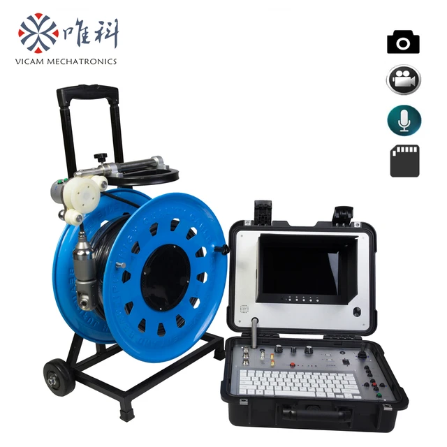 200m Underwater Fishing Borehole Video Camera 360 Degree Color