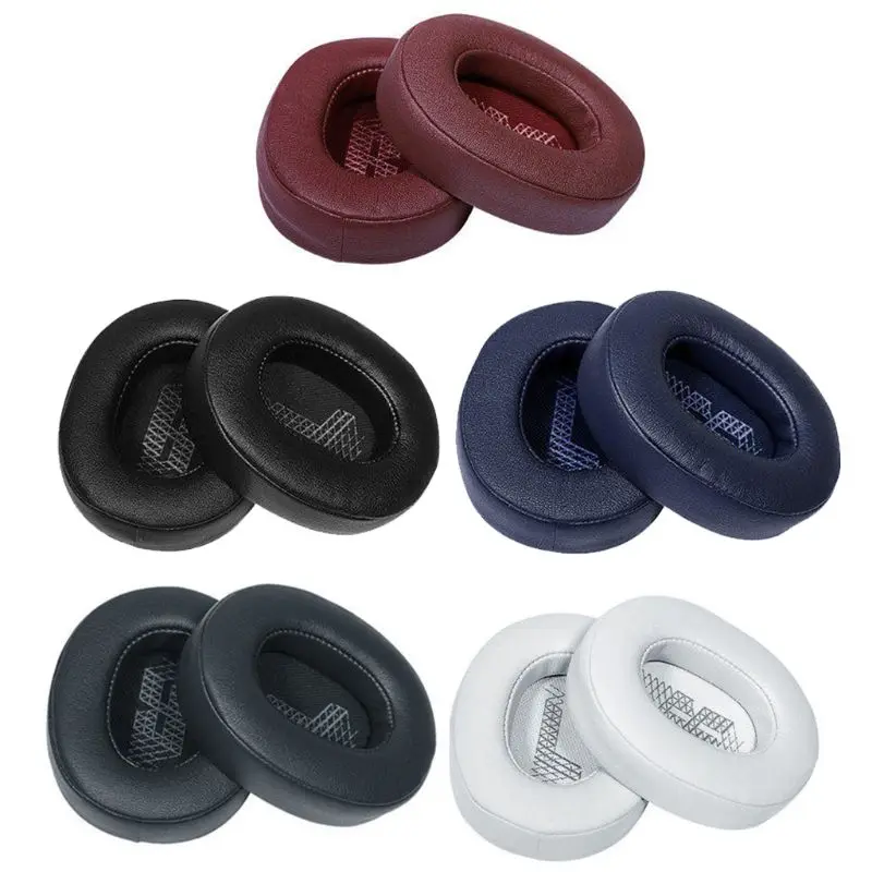 2PCS Replacement Leather Earpads Ear Cushions Cover Cup for J BL Live 500BTNC Wireless Over Ear Headphones