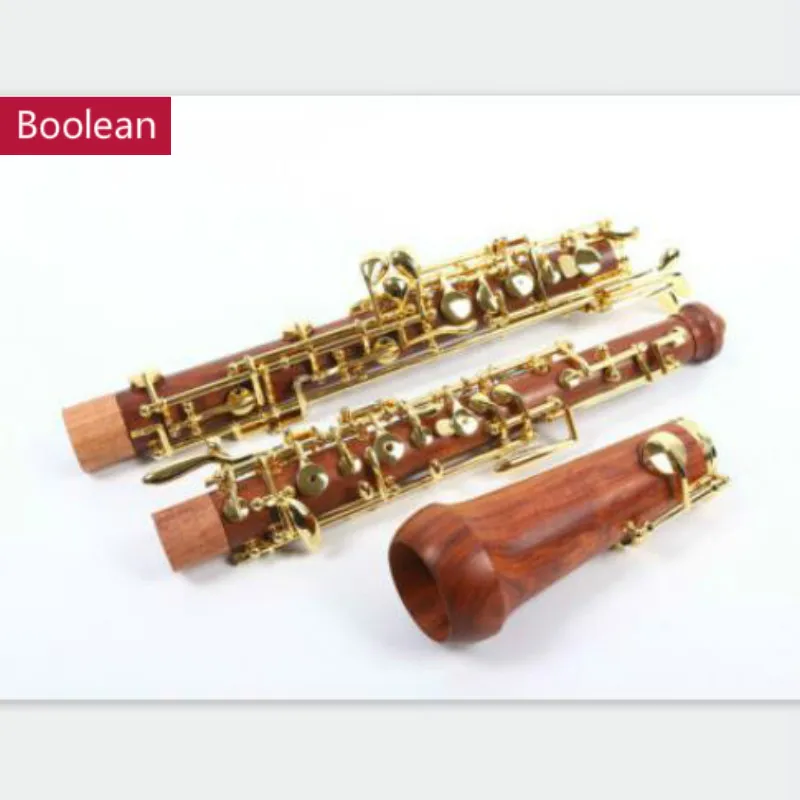 Профессиональный oboe C Ключ левый F резонансный позолоченный ключ