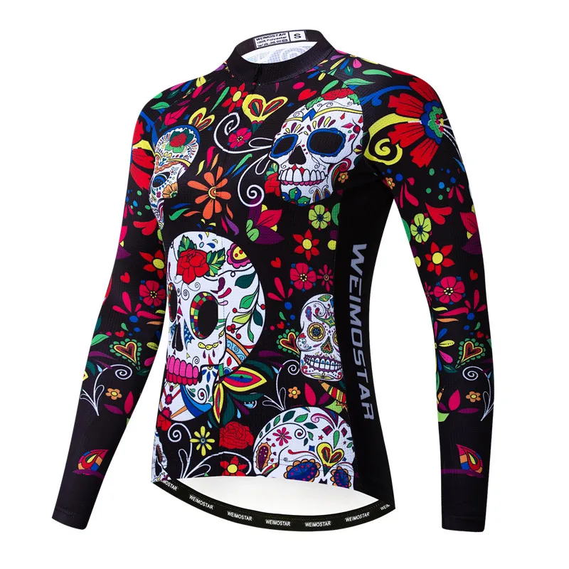 Weimostar Autumn Women Cycling Jersey Long Sleeve Spring Bicycle Cycling Clothing Pro Team Bike Jacket Road Female Top