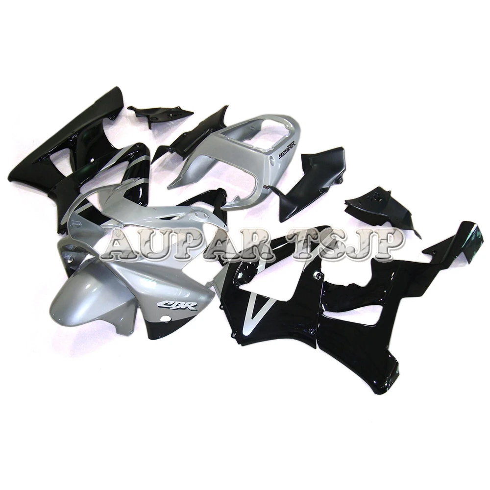 Мотоциклетные Серебристые черные Обтекатели для Honda CBR900RR 929 CBR929RR 2000 2001 ABS литьевой пластмассовый обтекатель кузова Комплект Новые корпуса