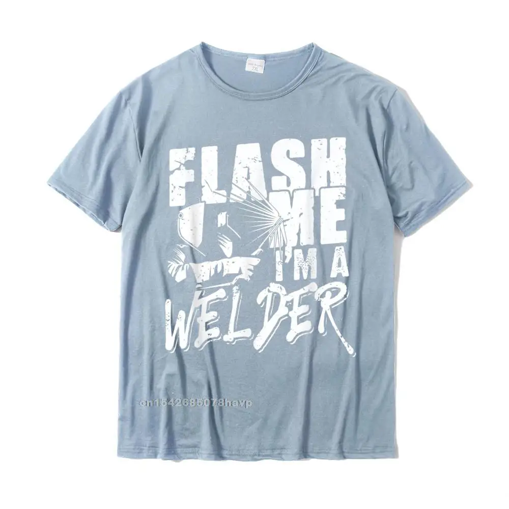 Discount Male Tops T Shirt Crazy Design T-shirts All Cotton Short Sleeve comfortable Tops Shirt O-Neck Wholesale Mens Flash me Im a welder - Funny Welding Gift Idea T-Shirt__3026. navy