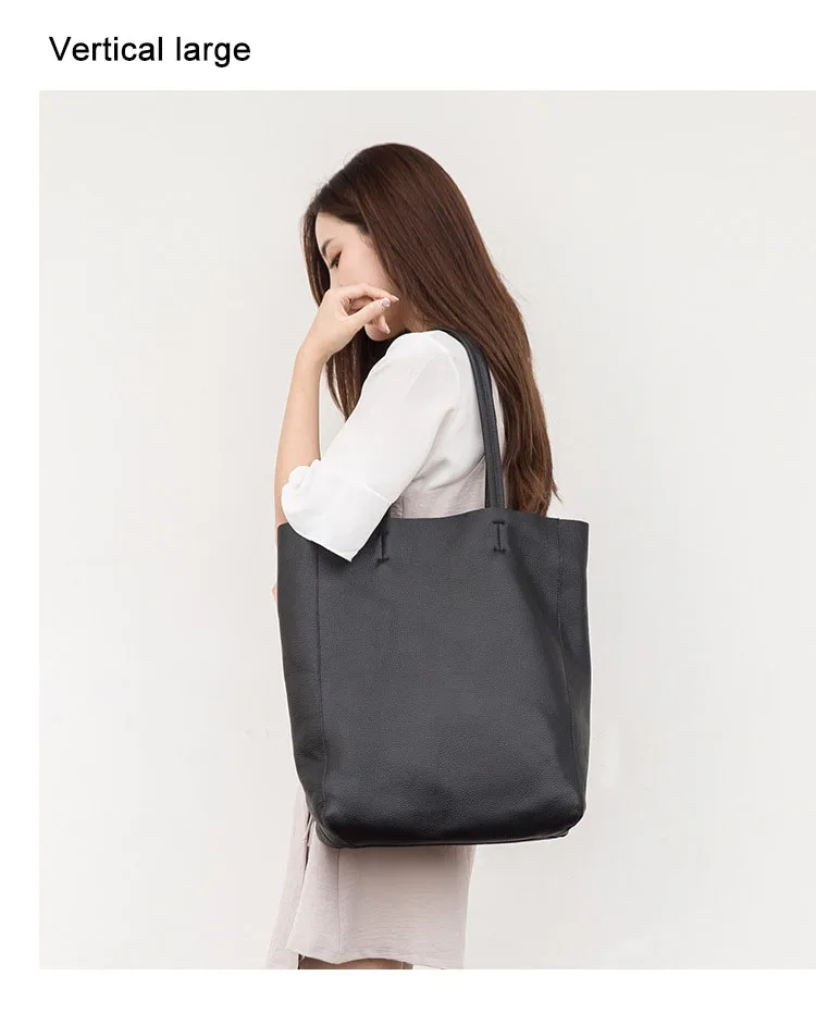 Бренд GO-LUCK, новинка, большая Повседневная сумка из натуральной кожи, женская сумка с верхней ручкой, женская сумка на одно плечо, сумка для покупок, сумка для путешествий