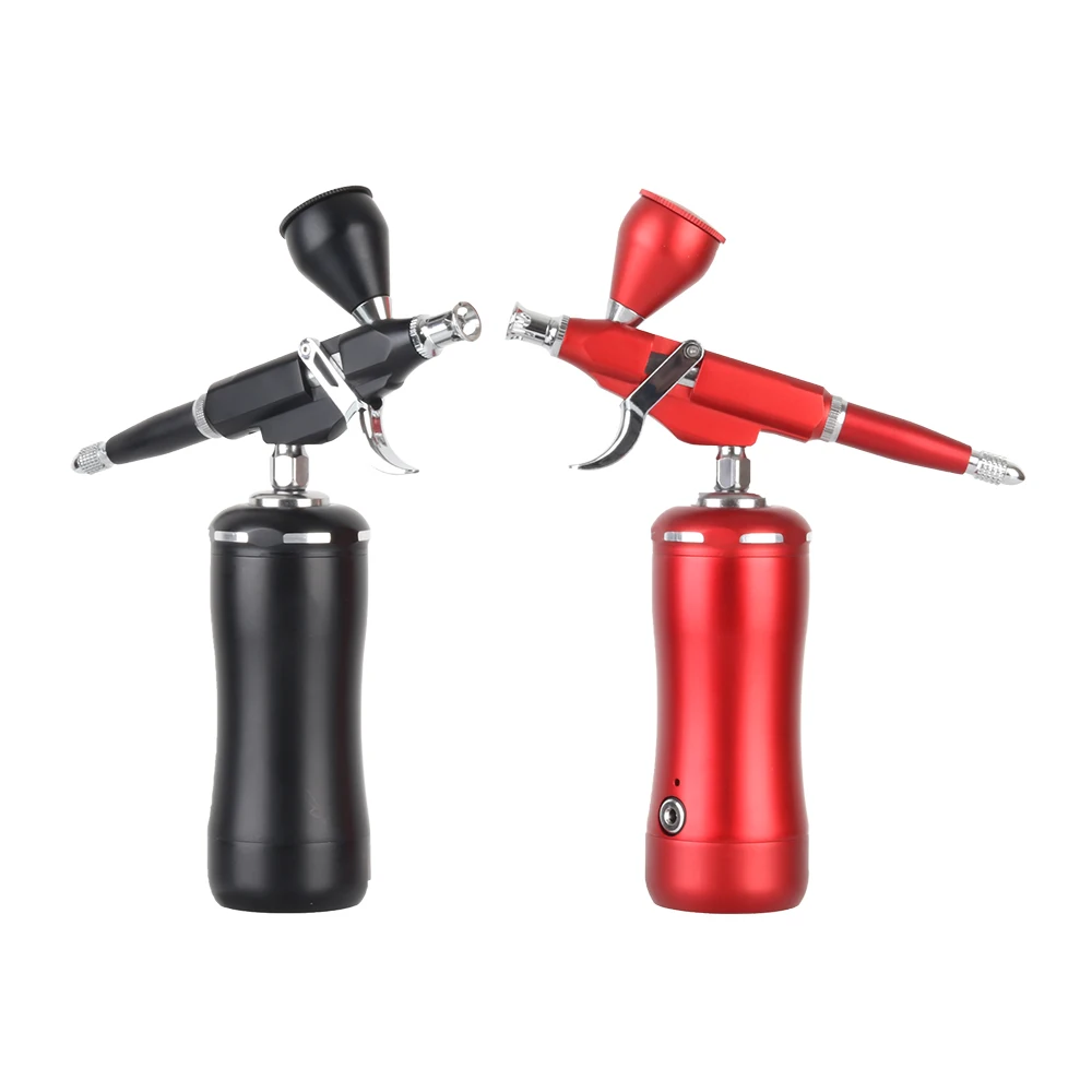 HB08Mini-116 Easy Use Cordless Portable Airbrush Compressor Auto Start Stop Wireless Personal Air Brush Kit Ladys Gifts portable fan for makita 18v lithium ion battery fan with 9w led work light personal handheld operated fan with hook for camping