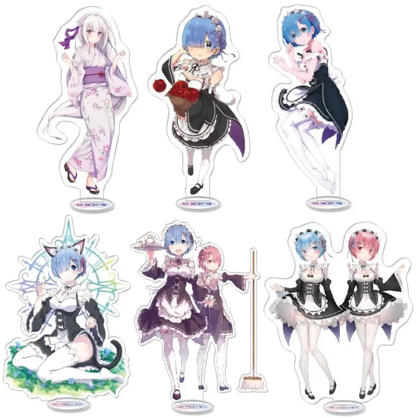 Коллекционная модель аниме Re Zero kara Hajimeru Isekai Rem Ram Emilia игрушка для косплея