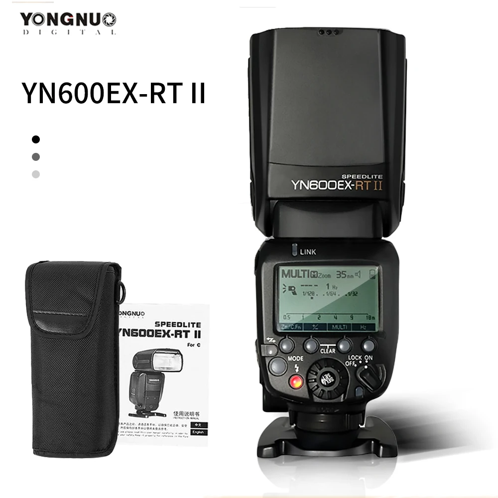 YONGNUO YN600EX-RT II ttl Master Flash Speedlite для камеры Canon 2,4G беспроводная 1/8000s HSS GN60 Поддержка авто/Ручное Масштабирование