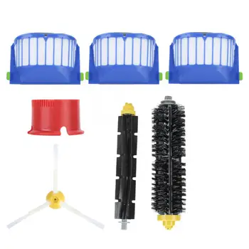 

Main Brush Round Comb Side Brush Filter Replacement Accessories Kit Fit for iRobot 600 Series Vacuum Cleaner Parts