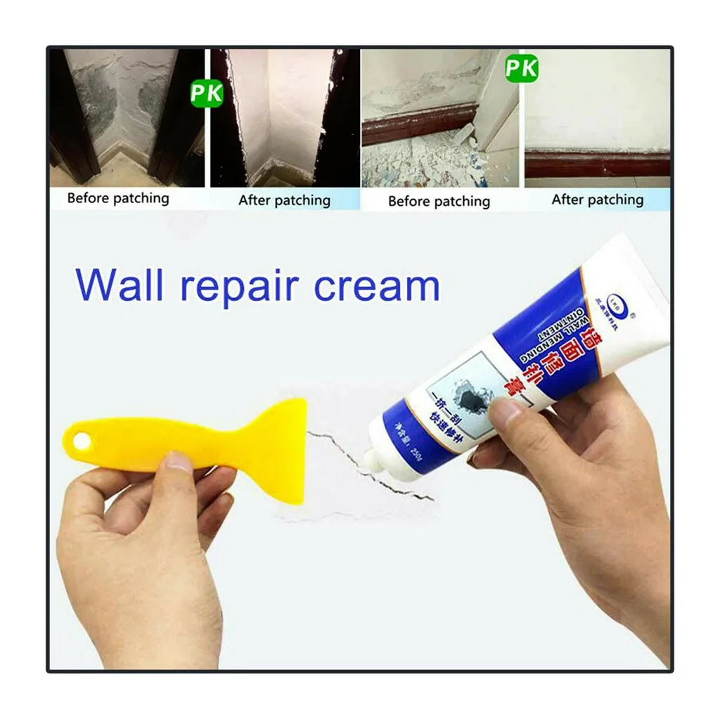 10# практичный крем для ремонта трещин на стенах водонепроницаемый некоррозионный формальдегид бесплатно белый латекс чистящие средства