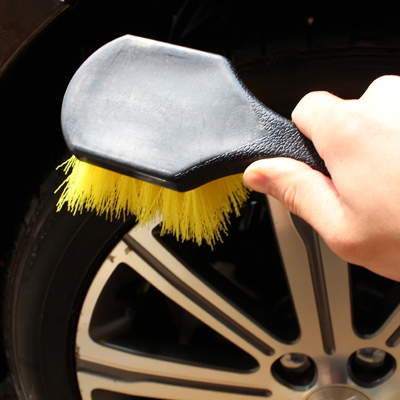 Щетка концентратор SPTA с короткой ручкой для чистки обода колеса|Губки тряпки и