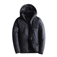 Мужская зимняя куртка-пуховик, водонепроницаемые толстые ветровки, белая куртка-пуховик на утином пуху, Мужская теплая зимняя парка, пальто, пуховики