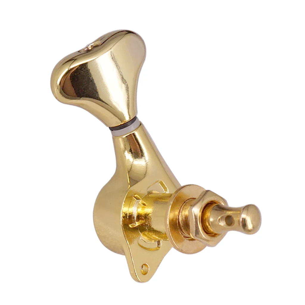 1 Set Left+Right Guitar Tuning Pegs Tuner 1:21 Gear Ratio Luthier Supply, Gold