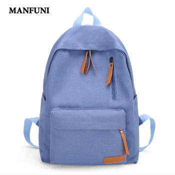 

2020 Casual Solid Colour Women Backpack Female Schoolbag for Teenage Girl Travel Bag Large Capacity Backpack Book Mochilas