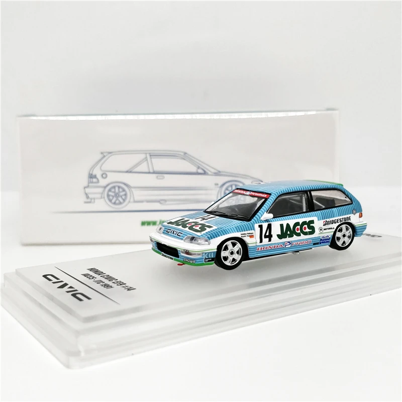 1: 64 INNO64 Honda Civic EF9 GR.#14 JACCS JTC 1991 литья под давлением модель автомобиля